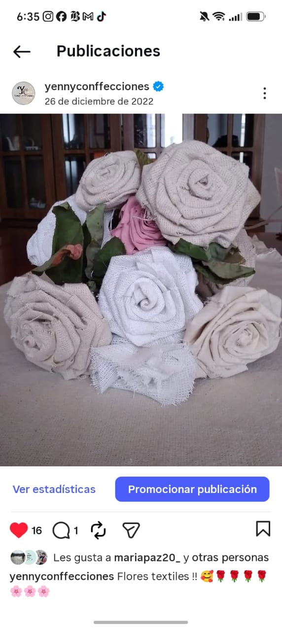 flores textiles